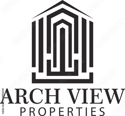 Creative and beautiful minimalist logo designs of the real estate housing in a very abstract and modern style for the construction and property business. 