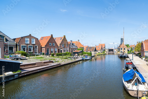 Cityscape of Hindeloopen  the Netherlands