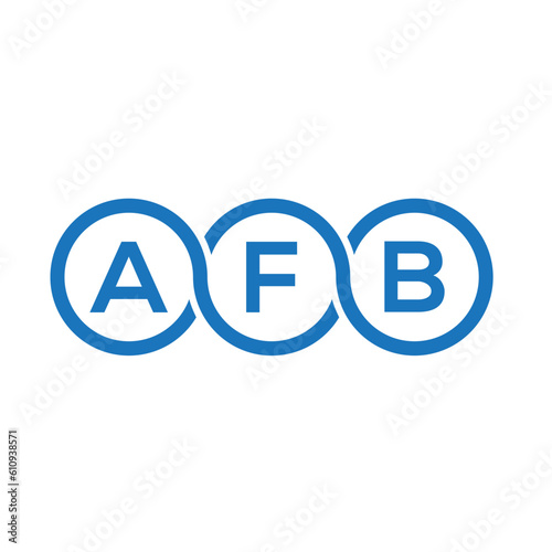 AFB letter logo design on white background. AFB creative initials letter logo concept. AFB letter design.
