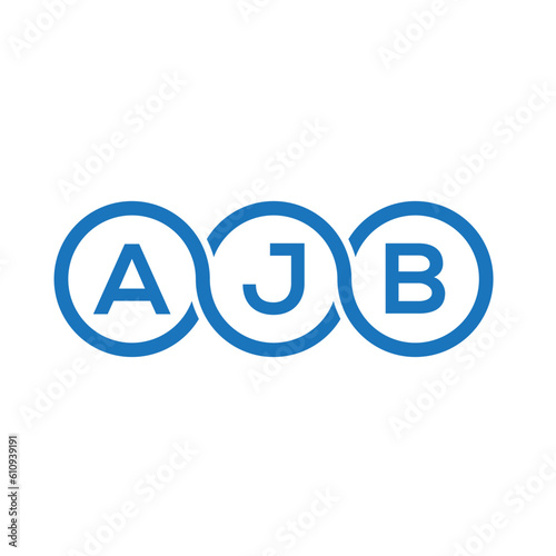 AJB letter logo design on white background. AJB creative initials letter logo concept. AJB letter design. 