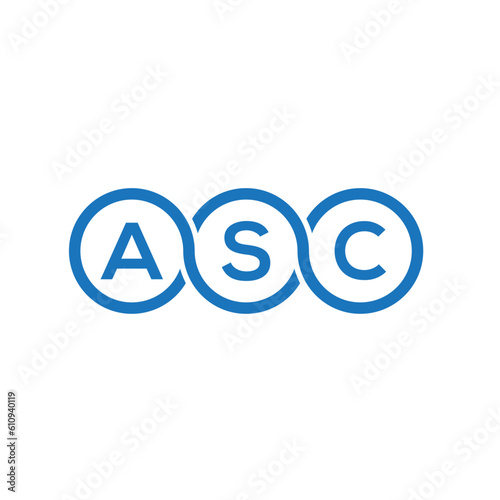 ASC letter logo design on white background. ASC creative initials letter logo concept. ASC letter design.  © Mohammad