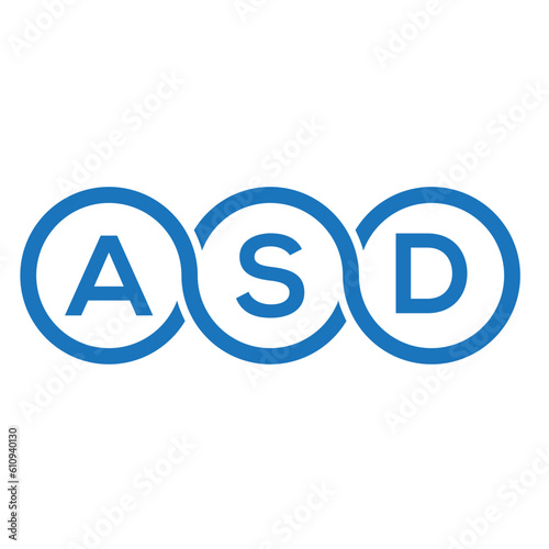 ASD letter logo design on white background. ASD creative initials letter logo concept. ASD letter design.
