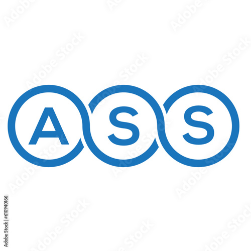 ASS letter logo design on white background. ASS creative initials letter logo concept. ASS letter design.
