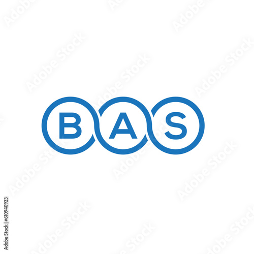 BAS letter logo design on white background. BAS creative initials letter logo concept. BAS letter design.

