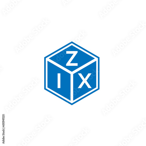 ZIX letter logo design on white background. ZIX creative initials letter logo concept. ZIX letter design. 