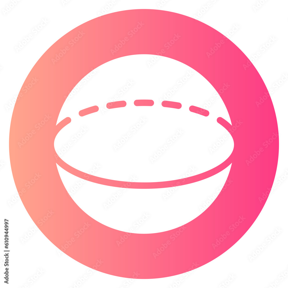 Obraz premium sphere gradient icon