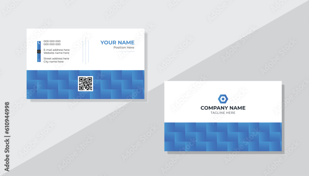 Creative corporate business card design template set . Creative corporate business card design template set .