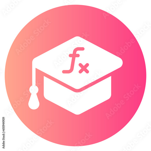 mortarboard gradient icon