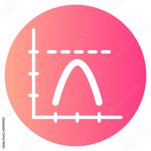 parabola gradient icon