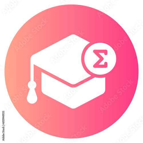 mortarboard gradient icon