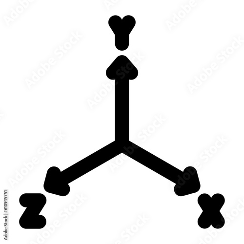 coordinates glyph icon