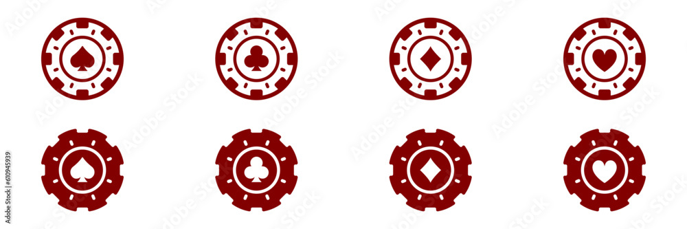 Chip Poker Set Silhouette Color Icons. Poker, Gamble Betting Sign. Lucky Game Suit in Casino Roulette Glyph Pictogram Collection. Fortune Games, Gambling, Money Bets. Isolated Vector Illustration Chip Poker Set Silhouette Color Icons. Poker, Gamble Betting Sign. Lucky Game Suit in Casino Roulette Glyph Pictogram Collection. Fortune Games, Gambling, Money Bets. Isolated Vector Illustration