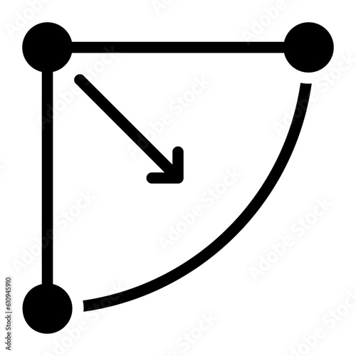 radius glyph icon