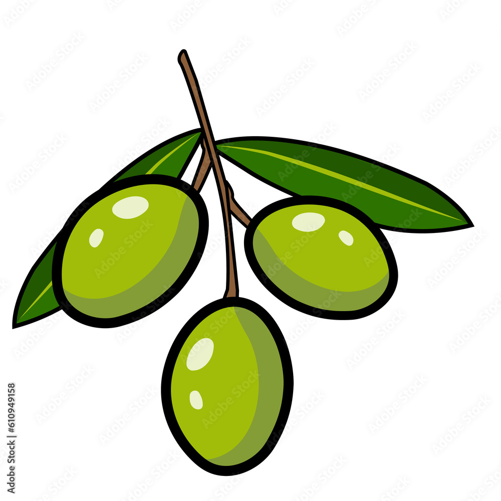 Obraz premium Green olives
