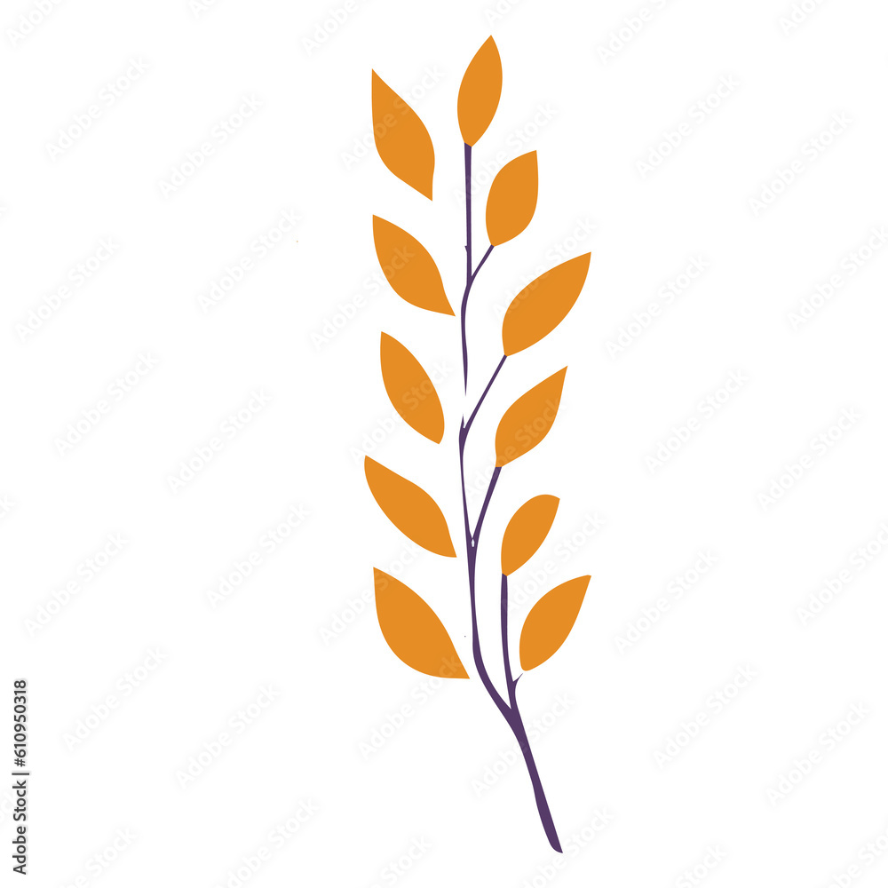 Leaf flat illustration Leaf flat illustration