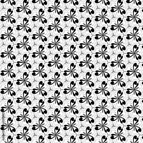 seamless black and white pattern © วอน จังมึง