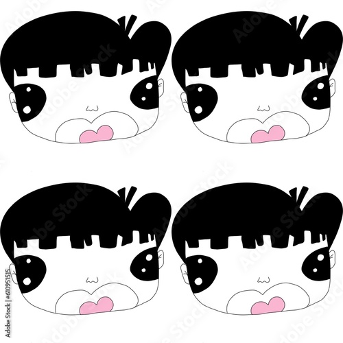 funny face with a smile