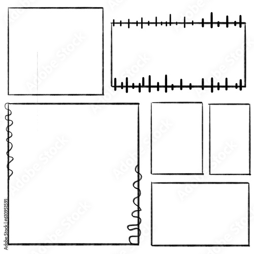 black and white frame