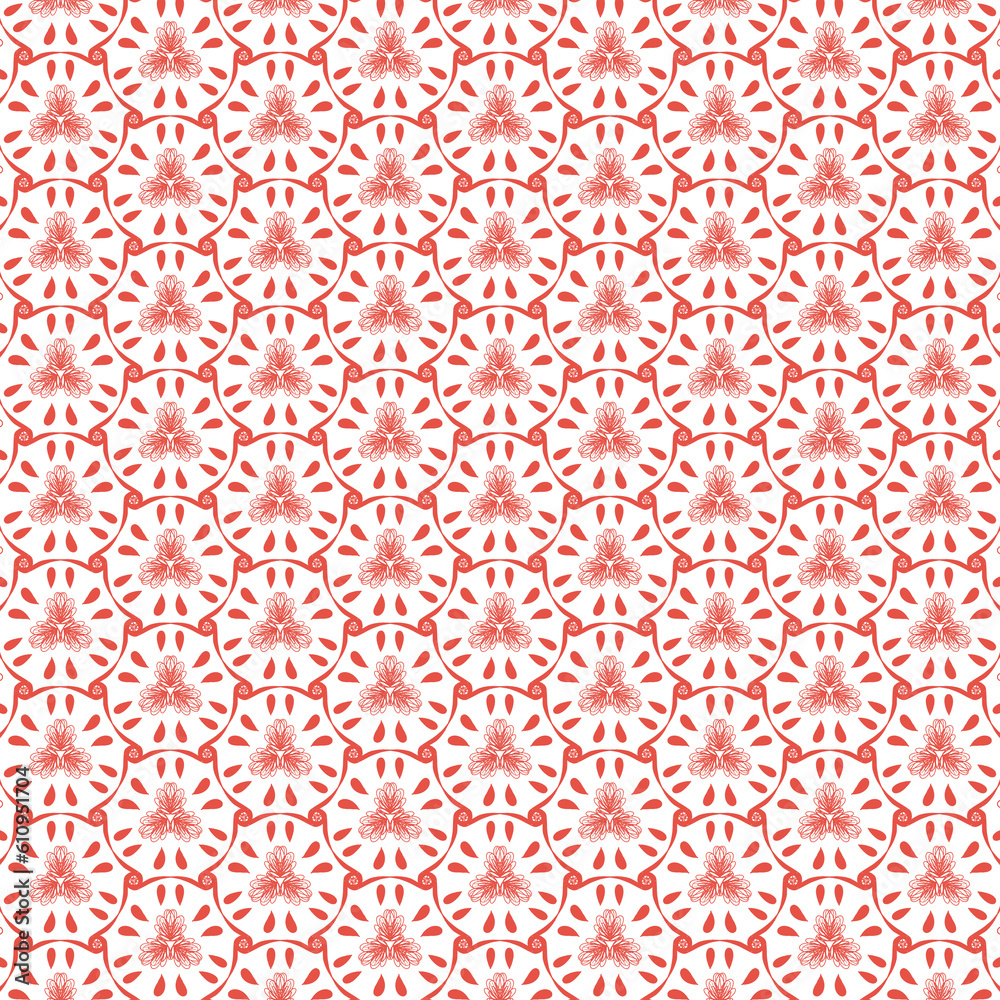 seamless pattern with snowflakes