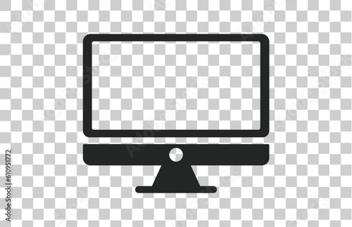  PC or Computer icon isolated on transparent background