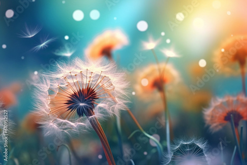 dandelion in the wind