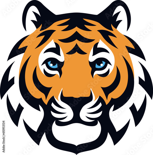 Tiger Head Mascot Logo Design
