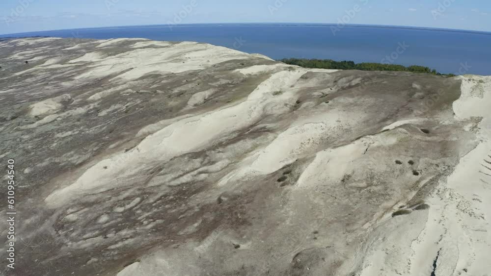 Dead Dunes at Nida island, Lithuania. A narrow strip of land is home to the tallest migrating dunes in Europe. 