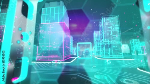 AI for Gaming with digital technology hitech concept