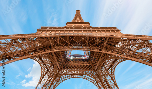 Eiffel tower in Paris, France. The Eiffel tower is the most visited touristic attraction in France © muratart