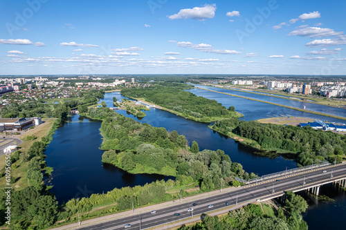 The city of Brest from a height 