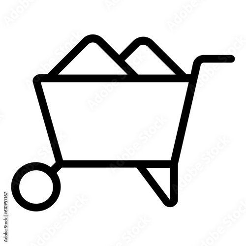 wheel barrow icon