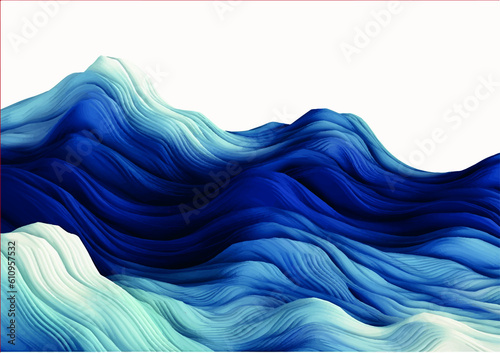 abstract blue background, Generative AI,