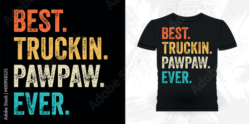 Funny Dad Grandpa Retro Vintage Father's Day T-shirt Design