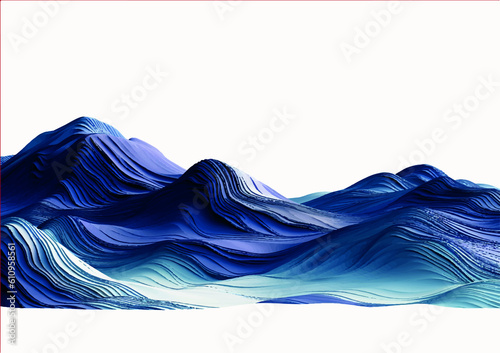abstract blue background, Generative AI,