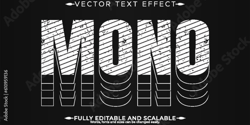 Editable text effect modern, 3d creative and minimal font style