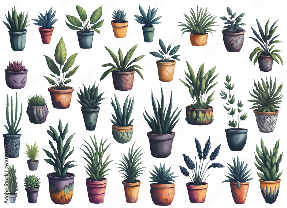Potted plants Potted plants