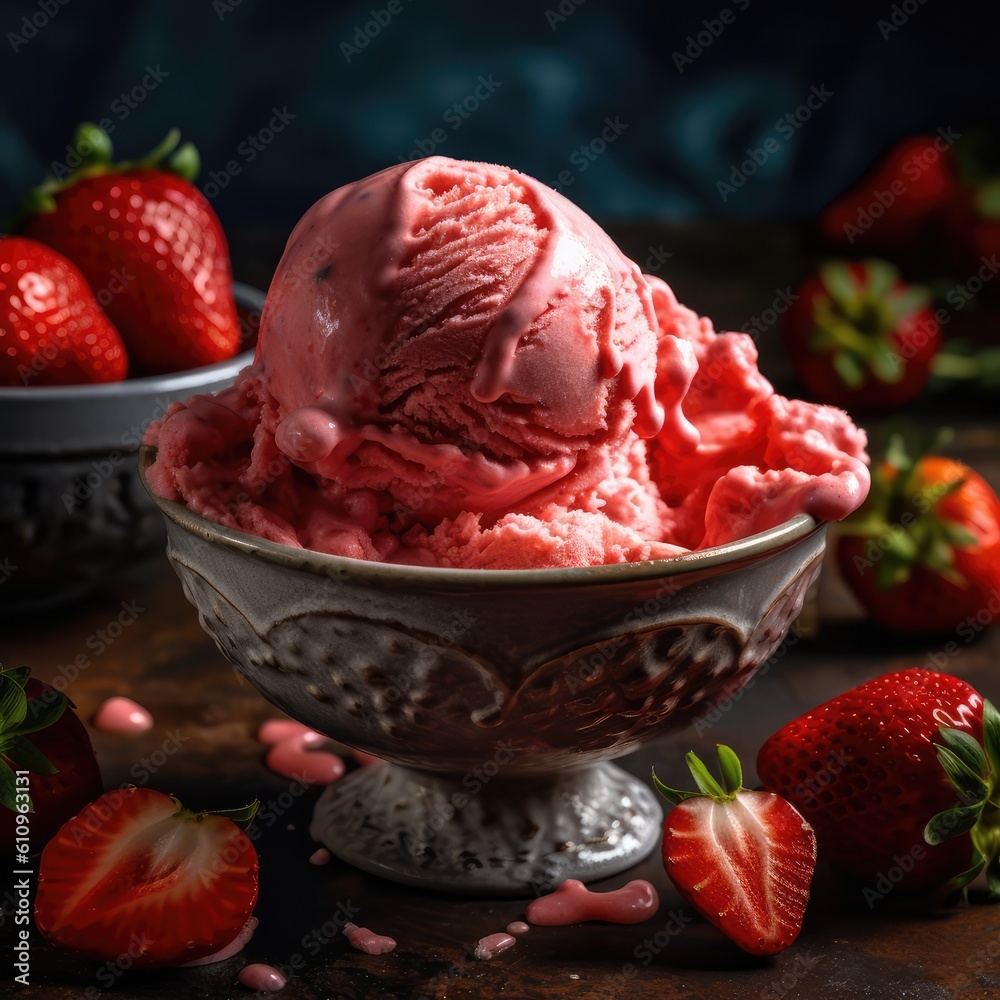 strawberry ice cream strawberry ice cream