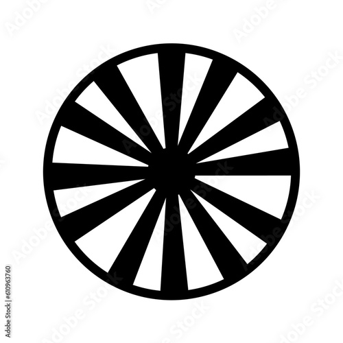 wheel chakra icon vector illustration eps 