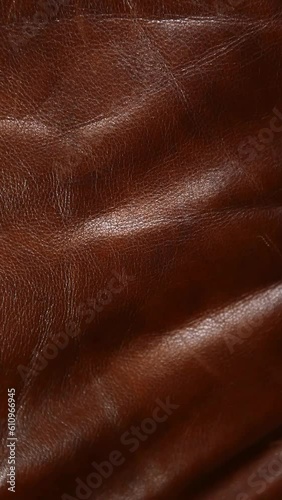 vertical video of leather background