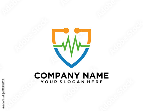 Medical pharmacy logo design template.- vector illustrator 