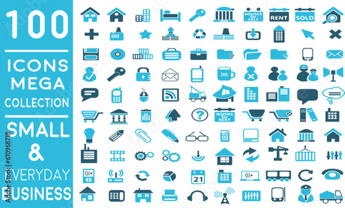 Premium Essential Flat Business Icons for Small Business and Everyday Use | Modern flat line icons set of global business services and worldwide operations. Premium quality 100+ icon pack.