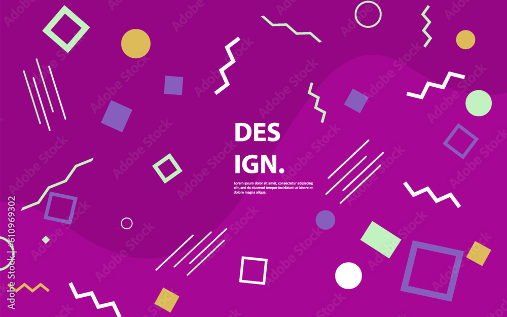 Abstract geometric flat background vector Abstract geometric flat background vector