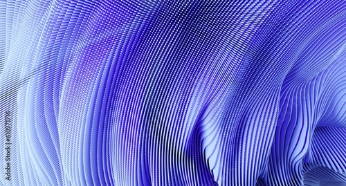 Fototapeta Naklejka Na Ścianę i Meble -  3d render of abstract high detailed shape. Blue futuristic background.