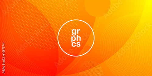 Abstract bright orange background with simple shapes. Colorful orange design. Cool and modern with geometric concept concept. Eps10 vector