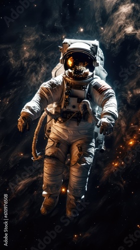 Astronaut exploring the universe