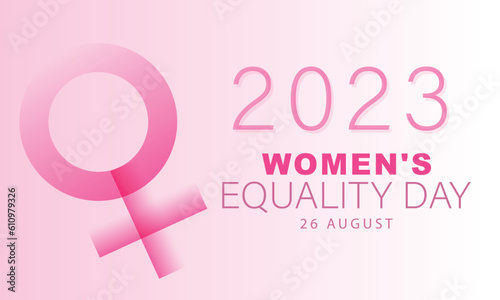 Women's Equality Day. background, banner, card, poster, template. Vector illustration.