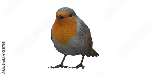 Robin Bird isolated on a Transparent Background © clicknow