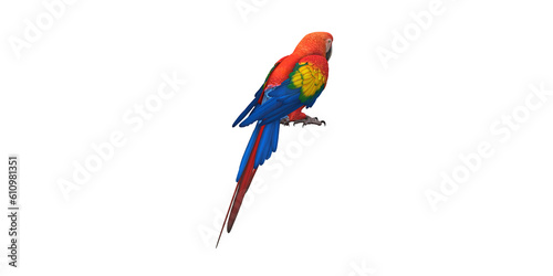 Parrot isolated on a Transparent Background © clicknow