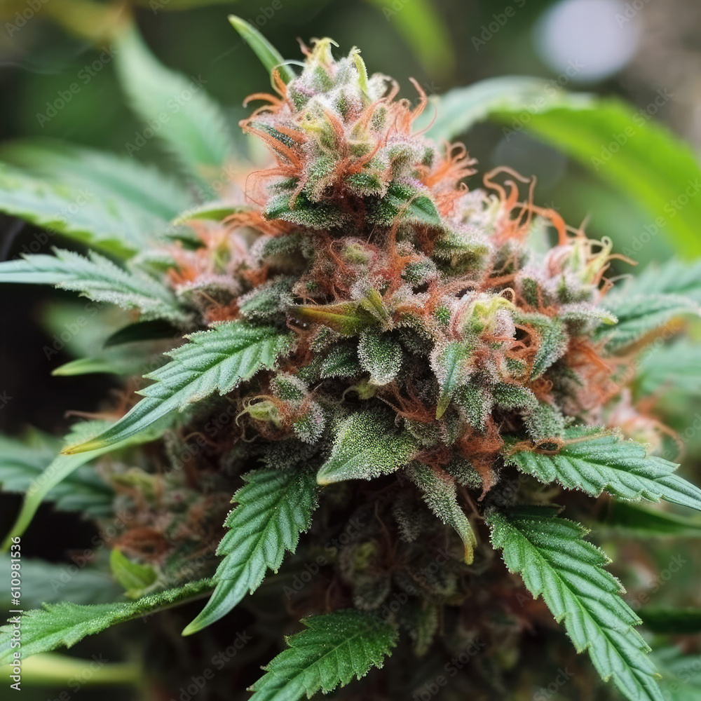 marijuana cannabis weed macro - by generative ai marijuana cannabis weed macro - by generative ai