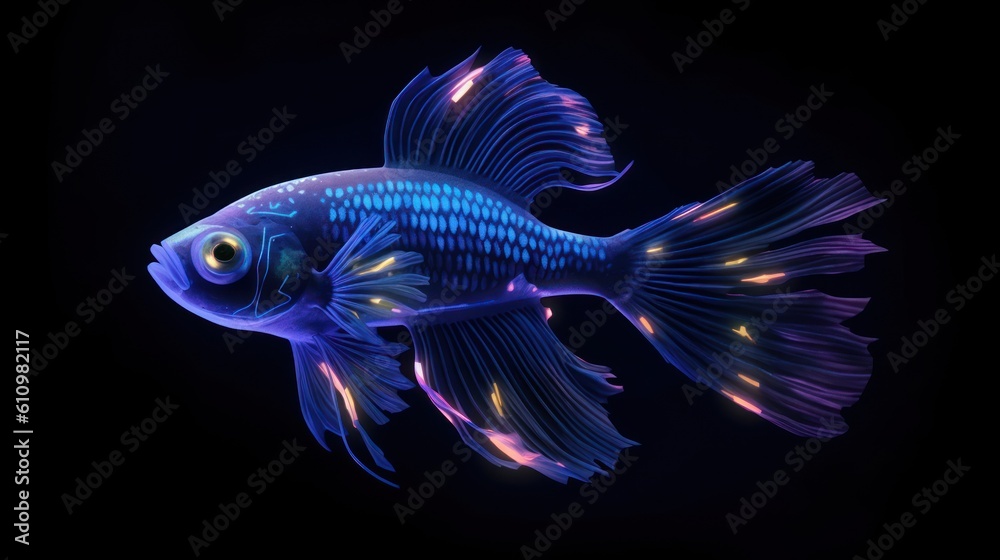 Fototapeta premium fish in the night